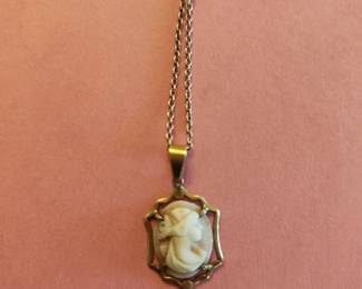 Gold Cameo Pendant