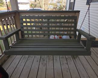 Wooden Porch Swing