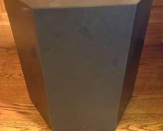 Six-sided wood end table or stool