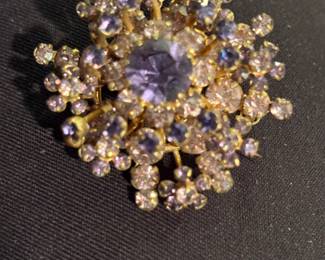 Vintage Austrian crystal brooch
