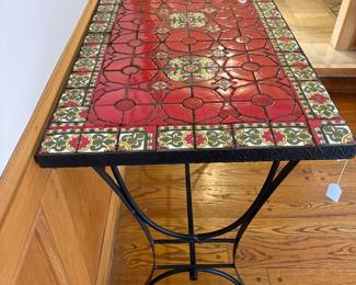 Mosaic tile console table