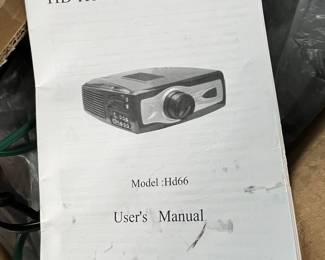 HD Home Cinema Projector Model: HD66