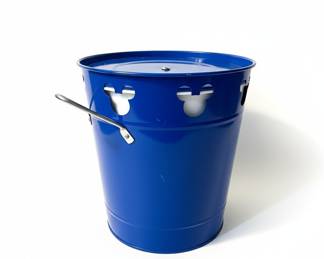 Disney Parks Mickey Mouse Blue Metal Tin Bucket