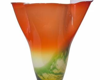 Multicolor Murano-Style Vase