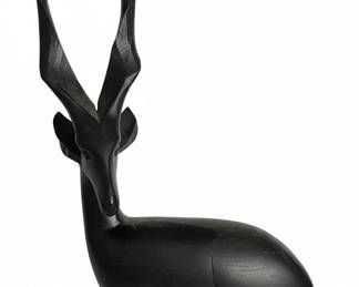 Carved Wooden Antelope Sculpture