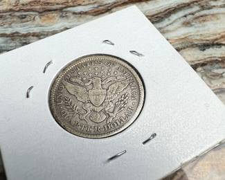 1898 Barber Quarter Dollar Coin