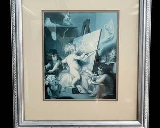 Framed Print: "The Arts" (Allegory of Painting) by François Boucher