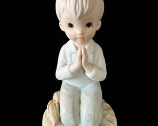 Lefton China The Christopher Collection Praying Boy Figurine