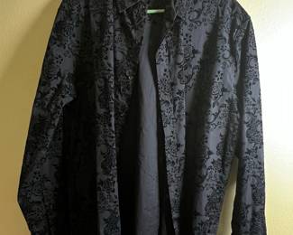 Beverly Hills Polo Club Men's Jacquard Button-Down Shirt