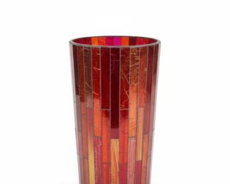 Red Glass Vase