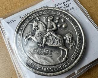 American Revolution Bicentennial Medallion - Baltimore - Silver
