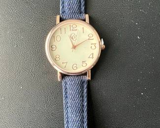 Women's Fashion Watch with Denim Strap - Guess