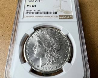 1898-O Morgan Silver Dollar NGC MS 64