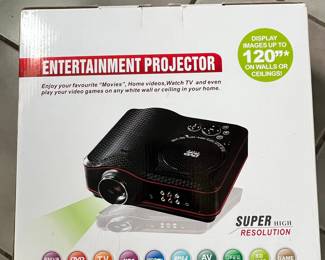 LED Entertainment Projector with DVD/MP5/TV/MP3/VCD/MPEG-4/AV/JPEG/SD/MMC/Game Support