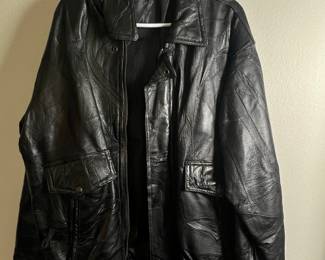 Flight Path Leather Patchwork Bomber Jacket