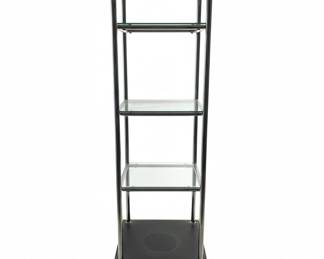 MidCentury Modern Chrome and Glass Etagere