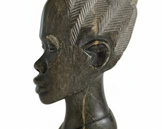 Shona African Stone Head Bust Sculpture second image