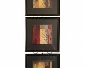 Don Li-Leger "Garden Dance" Set of 3 Abstract Art Prints
