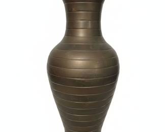 Brass Fluted Vase Made in India