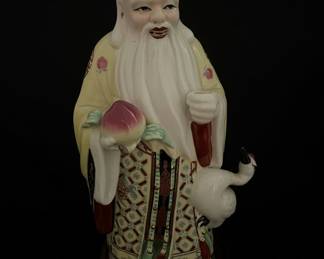 Chinese Ceramic Figurine of Shou Xing
