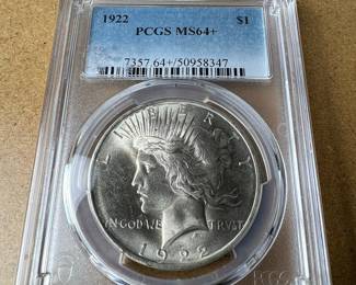 1922 PCGS MS64+ Peace Dollar
