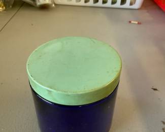 Vintage Blue Noxzema Jar
