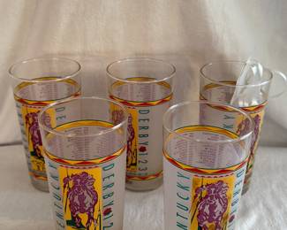 Set of 5 1997 Derby glasses