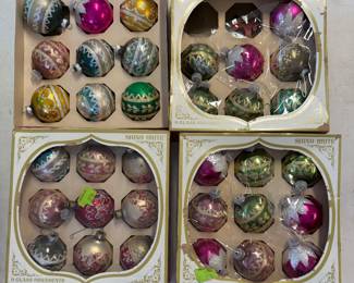Shiny Brite vintage Christmas ornaments