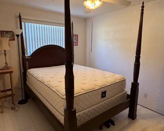 Queen size poster bed by Bombay Co. - Excellent Condition!