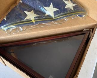 American Flag w/display box