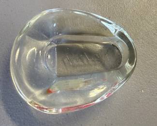 Vintage Jones-Zylon Relax Glass Bedpan Salesman Sample Ashtray