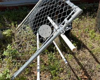 Galvanized steel gate w/handle