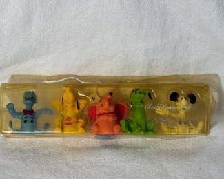 Disneyland characters rubber erasers set