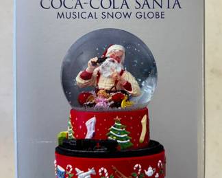 Hallmark Coca Cola Santa Musical Snow Globe