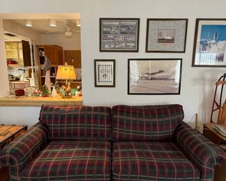 Plaid sofa