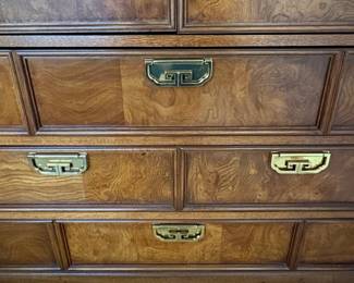 Thomasville Mystique Collection Chinoiserie Burl Wood Armoire third image