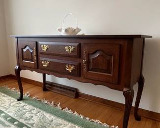 Georgian Court Queen Anne Solid Cherry Sideboard
