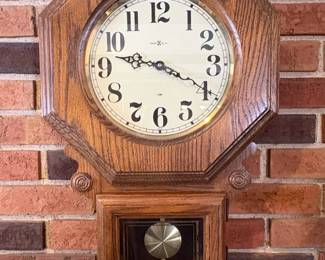 Howard Miller Regulator Oak Octagonal Wall Clock second image
