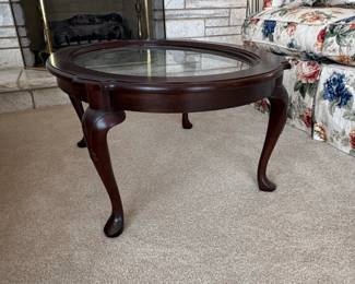 Court Oval Glass Top Coffee Table second image