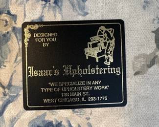 Floral Upholstered Chaise Lounge by Isaacs Upholstering second image