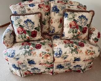 Century Furniture Loveseat with Floral Upholstery third image