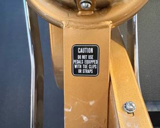 Vintage Schwinn Gold AirDyne Dual Action Exercise Bike third image