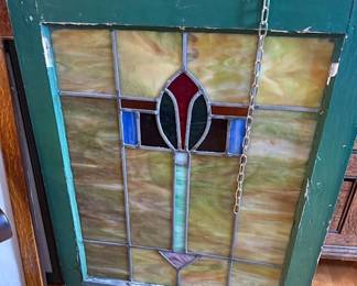 Framed stain glass 