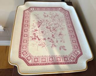 Hungarian white porcelain tray dish 