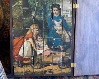 1800"s Antique Victorian 6 sided art picture cubes