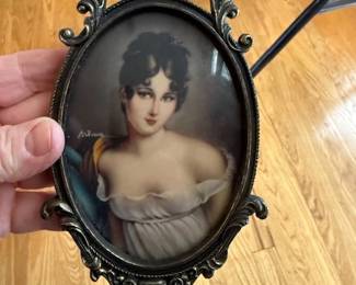 Miniature depicting Madame Juliette Recamier 