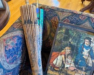 Antique paper umbrellas 