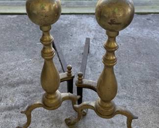 Cannonball andirons