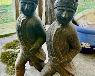 Hessian soldier andirons