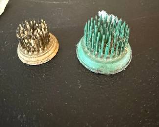 Vintage flower frogs 